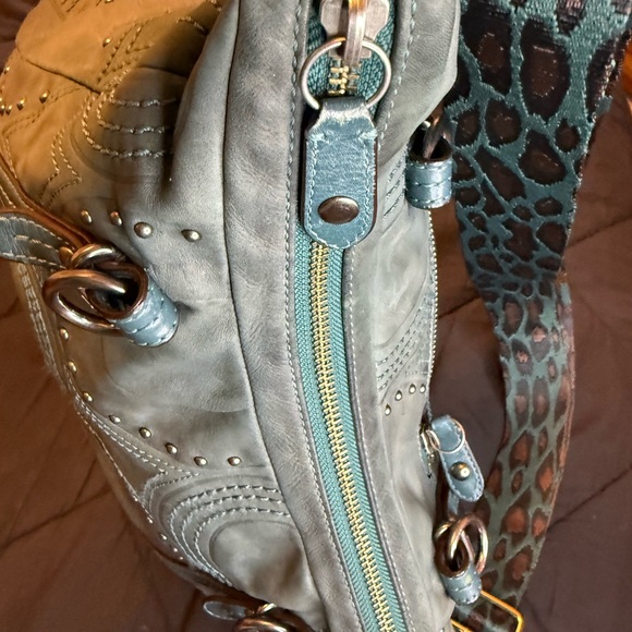 Coach Alexandra Crossbody -Blue (Teal) - Picture 9 of 15